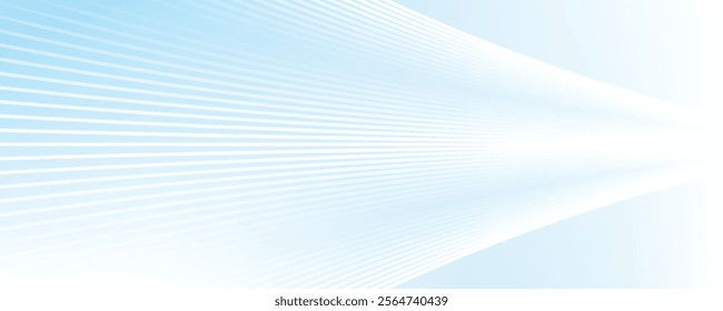 Abstract white wavy glowing lines on a blue background. Futuristic digital high-technology pattern.