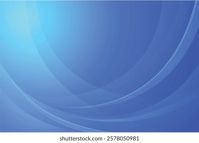 Abstract white wavy glowing lines on a blue background.
