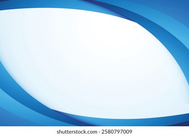 Abstract white wavy glowing lines on a blue background. Futuristic digital high-technology pattern. Health Care concept. Vector illustration