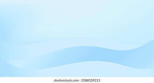 Abstract white wavy glowing lines on a blue background. Futuristic digital high-technology illustration abstract