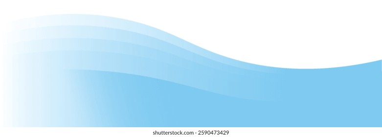 Abstract white wavy glowing lines on a blue background. Futuristic digital high-technology pattern modern
