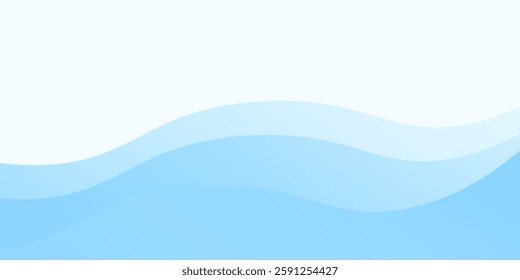Abstract white wavy glowing lines on a blue background. Futuristic digital high-technology abstract modern