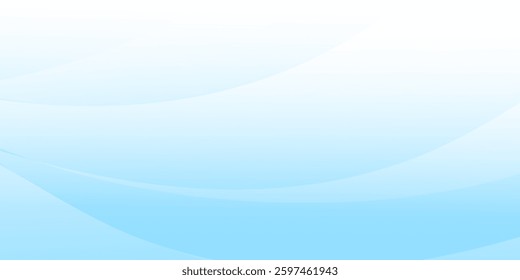 Abstract white wavy glowing lines on a blue background. Futuristic digital high-technology pattern