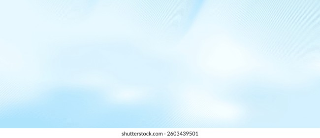 Abstract white wavy glowing lines on a blue background. Futuristic digital high-technology pattern. Health Care concept. Vector illustration