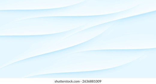Abstract white wavy glowing lines on a blue background.vector eps10