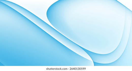 Abstract white wavy glowing lines on a blue background. Futuristic digital high-technology pattern. Health Care concept.