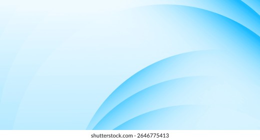 Abstractas líneas onduladas blancas brillantes sobre un fondo azul. Patrón digital futurista de alta tecnología. Concepto de atención de salud.