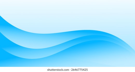 Abstractas líneas onduladas blancas brillantes sobre un fondo azul. Patrón digital futurista de alta tecnología. Concepto de atención de salud.
