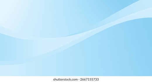 Abstractas líneas onduladas blancas brillantes sobre un fondo azul. Abstracto digital futurista del patrón de la alta tecnología