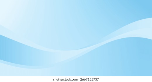 Abstractas líneas onduladas blancas brillantes sobre un fondo azul. Abstracto digital futurista del patrón de la alta tecnología