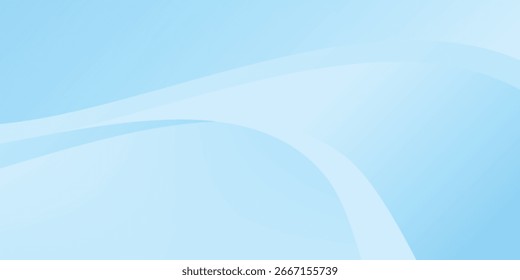 Abstract white wavy glowing lines on a blue background. Futuristic digital high-technology pattern abstrac