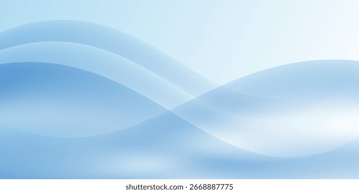 Linhas onduladas brancas abstratas brilhantes sobre um fundo azul. Padrão de alta tecnologia digital futurista. Conceito de assistência médica.
