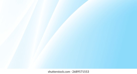 Abstract white wavy glowing lines on a blue background. Futuristic digital high-technology pattern. Health Care concept. Vector