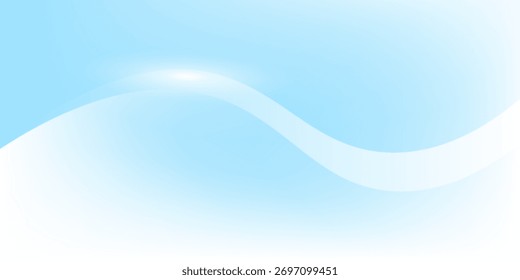 Abstract white wavy glowing lines on a blue background. Futuristic digital high-technology pattern. Health Care concept.