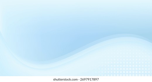 Abstract white wavy glowing lines on a blue background. Futuristic digital high-technology pattern abstrac