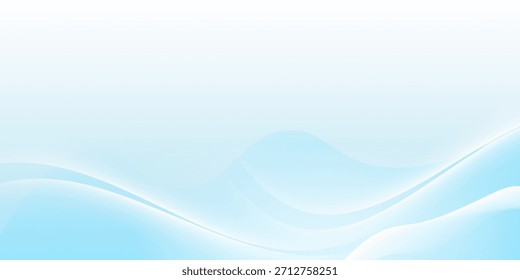 Linhas onduladas brancas abstratas brilhantes sobre um fundo azul. Padrão de alta tecnologia digital futurista. Conceito de assistência médica.