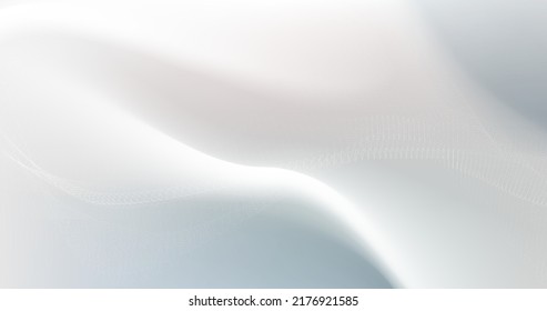 Abstract white wavy smooth and clean background. Futuristic technology digital hi tech concept. Vector illustration