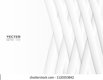 Abstract. White Weave paper background.  light and shadow ,Vector