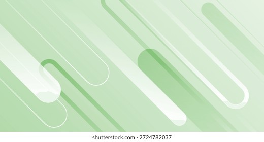 Fondo de Anuncio ancho blanco Abstractas con Formas geométricas verdes. Geométrica mínima. Concepto futurista moderno. Traje para la cubierta, cabecera, negocio, con un estilo moderno del concepto 