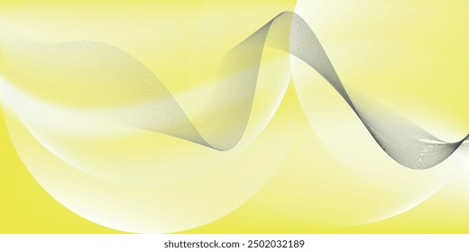 Abstract white and yellow color, modern design stripes background with curve lines. Vector illustration.eps10