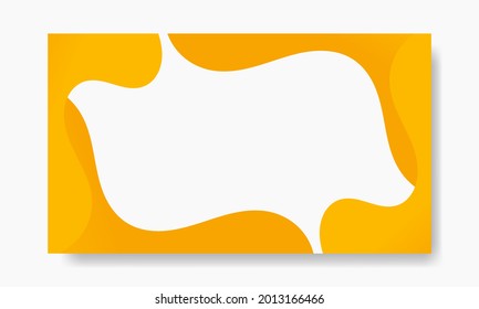 Abstract White, yellow geometric background. Modern background design. Liquid color. Fluid shapes composition. Fit for presentation design. website, basis for banners, wallpapers, brochure, posters