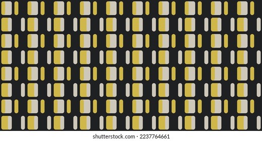 Abstract white and yellow rounded shapes texture. For printing and decoration of any seamless interior. Stylish design of packaging, textiles, decor.