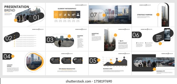 Abstract white, yellow, slides. Brochure cover design. Fancy info banner frame. Creative set of infographic elements. Urban. Title sheet model set. Modern vector.  Presentation templates, corporate.