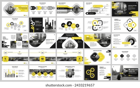 Abstract white, yellow slides. Brochure cover design. Fancy info banner frame. Creative set of infographic elements. Urban. Title sheet model set. Modern vector. Presentation templates, corporate.