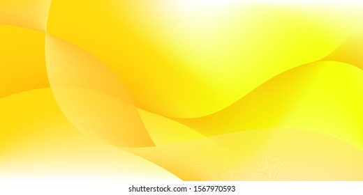 Abstract white and yellow wave background