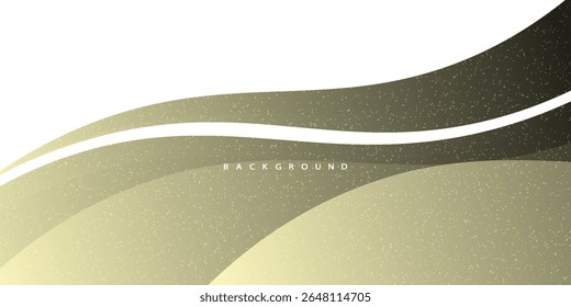 Abstract White and yellow wave wide background banner. vector eps 10