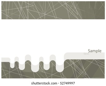 Abstract white-lined grey background
