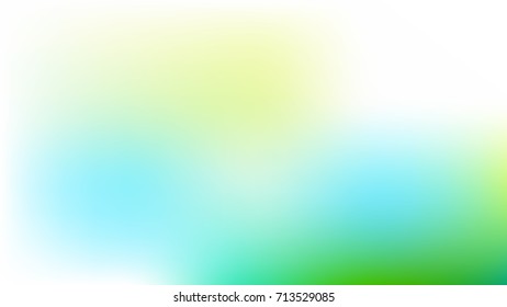 Abstract  White,Yellow, skyblue and green Gradient blurred vector background