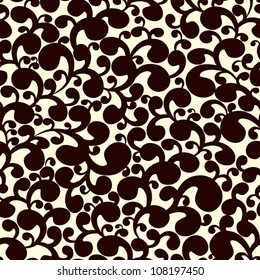 Abstract whorled background. Seamless twirls pattern.