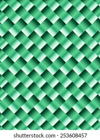 Abstract wicker background of green color