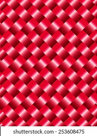 Abstract wicker background of red color