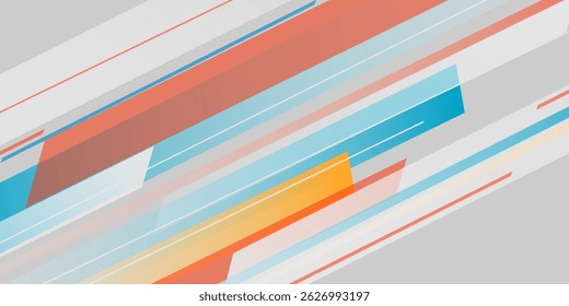 abstract wide banner background with blue geometric shapes. Minimal geometric. Modern futuristic concept. Suit for cover, header, business, presentation