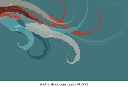 Abstract Wide Banner Background with Text Space