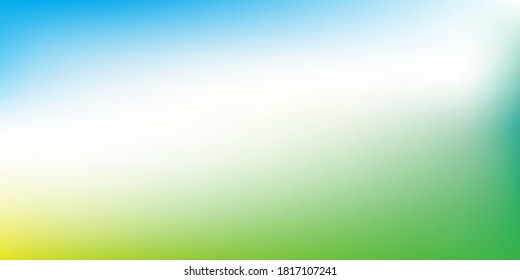 Abstract wide gradient colourful background