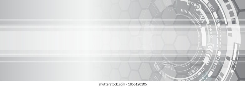 Abstract wide technology background. Futuristic digital innovation design. Hi-tech communication concept.