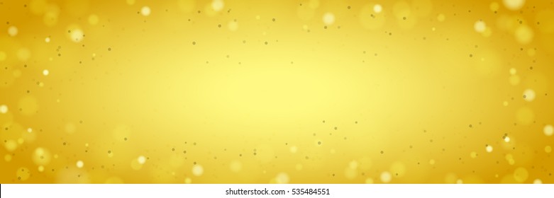 Fondo amarillo amplio abstracto con luces de brillantez borrosas