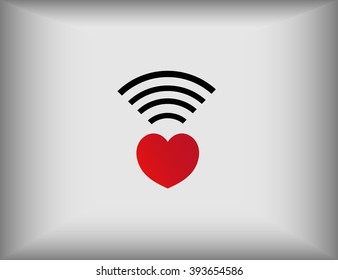 Abstract wi-fi icon. Internet theme. Vector EPS 10