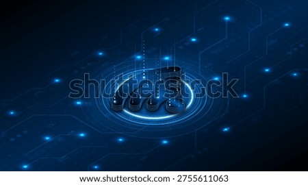Abstract wifi symbol. Concept of communication technology, internet signal or wireless connection.