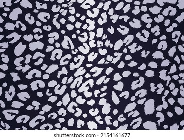 Abstract Wild Animal Skin Vector Pattern on a Dark Blue Background