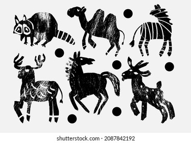 Folk Animals Vector Art, Icons, and Graphics for Free Download