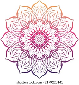 Abstrakte Wildblume Mandala Design