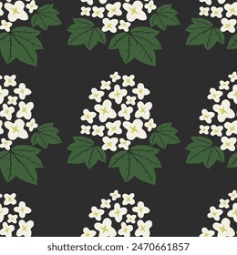 Abstract wild flowers vector illustration seamless pattern for textile, wallpaper.