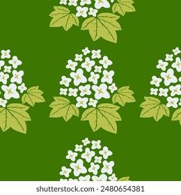 Abstract wild flowers vector illustration seamless pattern for textile, wallpaper.