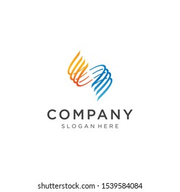 Abstract Wind Logo Colorful Design Template Stock Vector . Abstract Circle Logo Colorful 