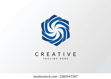 Abstract wind logo vector icon