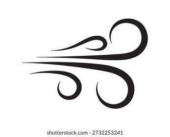 Elemento abstrato de design de símbolo de vento